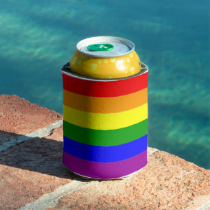 Rainbow Pride Flag LGBTQIA+ Can Cooler