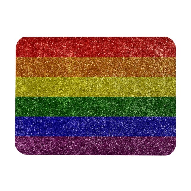 Rainbow pride flag magnet (Horizontal)