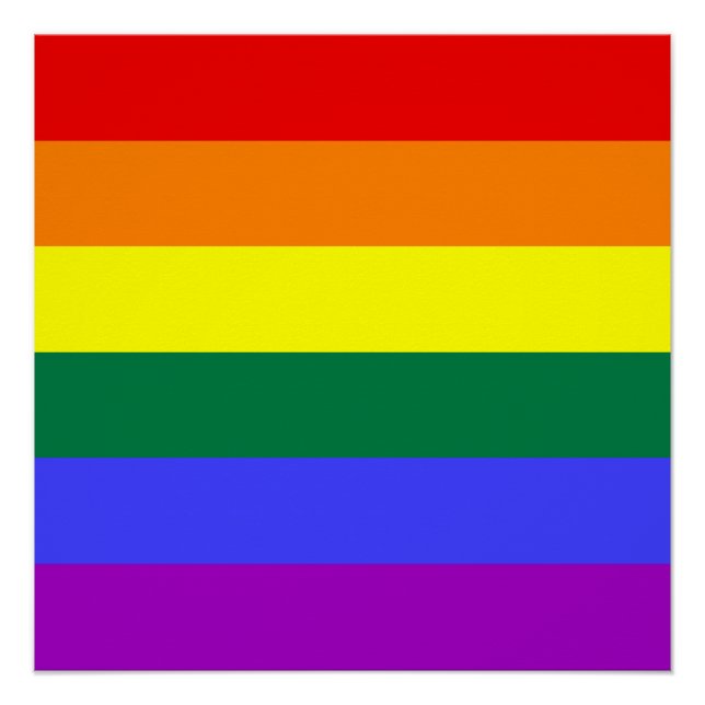 Rainbow Pride Flag Poster (Front)