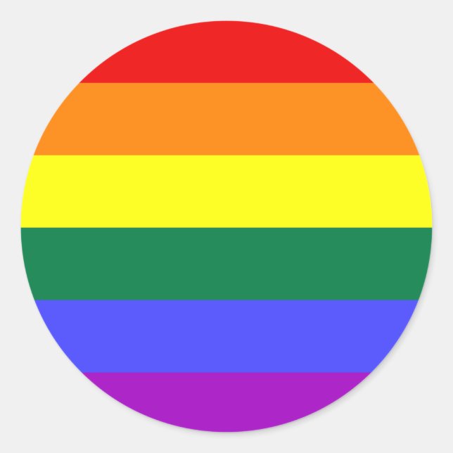 Rainbow Pride Flag Sticker (Front)