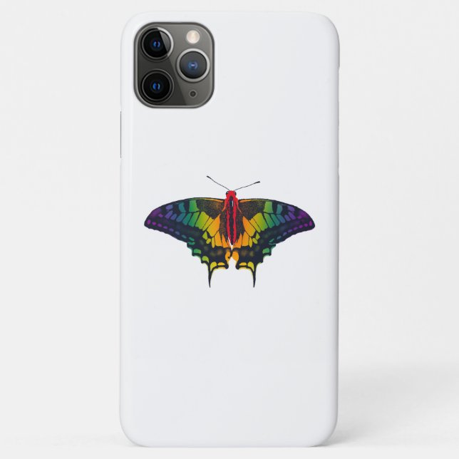 Rainbow Pride Flag Swallowtail Butterfly Case-Mate iPhone Case (Back)