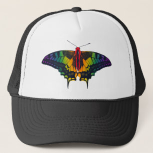 Rainbow Pride Flag Swallowtail Butterfly Trucker Hat