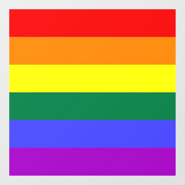 Rainbow Pride Flag Window Cling (Sheet)