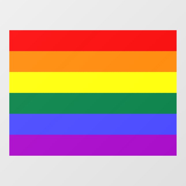 Rainbow Pride Flag Window Cling (Sheet)