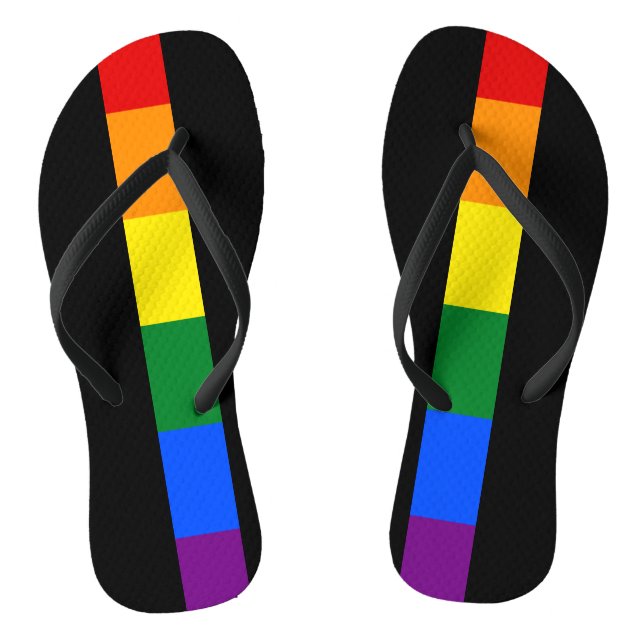 Rainbow Pride Flip Flops (Footbed)