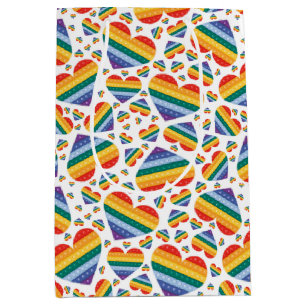 Rainbow Pride Hearts Gift Bag