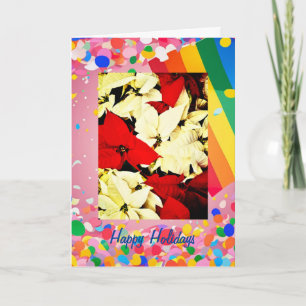 Rainbow Pride Holidays 5" x 7" Carte de vacances p