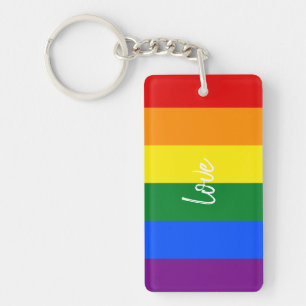 Rainbow Pride Keychain