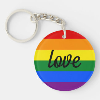 Rainbow Pride Keychain