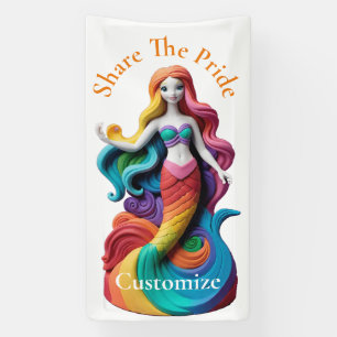 Rainbow Pride Mermaid Thunder_Cove  Banner