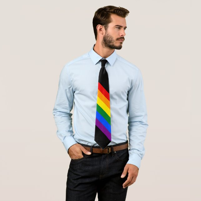 Rainbow Pride Neck Tie (In Situ)