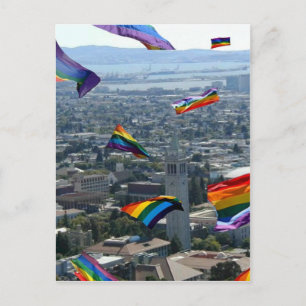 Rainbow Pride Over Berkeley Postcard