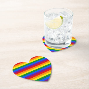 Rainbow Pride Paper Coaster