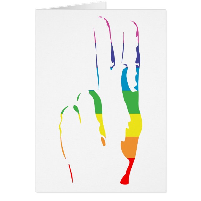 rainbow pride peace sign (Front)
