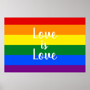 Rainbow pride poster