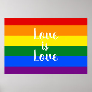 Rainbow pride poster