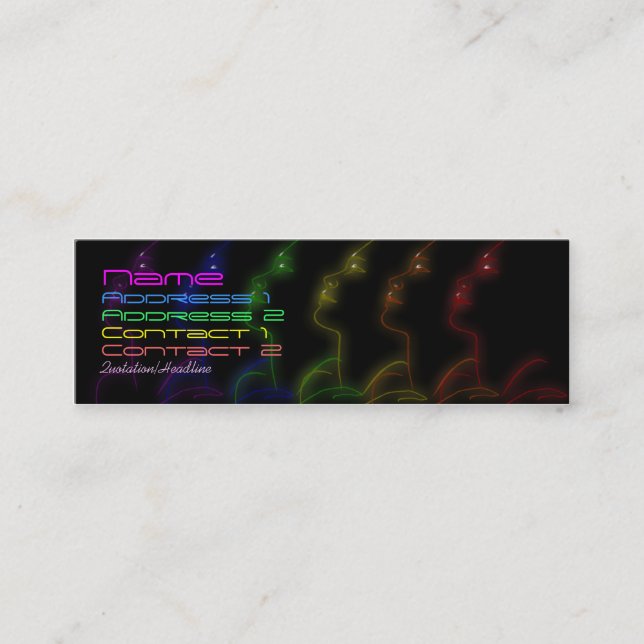 Rainbow Pride Profile Card Template (Front)