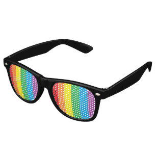 "Rainbow Pride" Retro Sunglasses