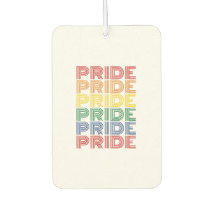 Rainbow Pride Retro Typography Vector Design_1 Air Freshener