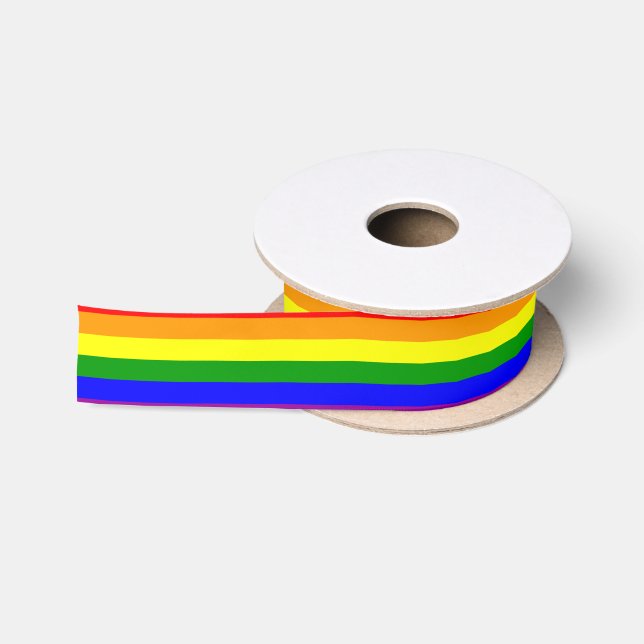 Rainbow Pride Ribbon Satin Ribbon (Spool)