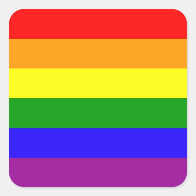 Rainbow Pride stickers - rounded (Front)