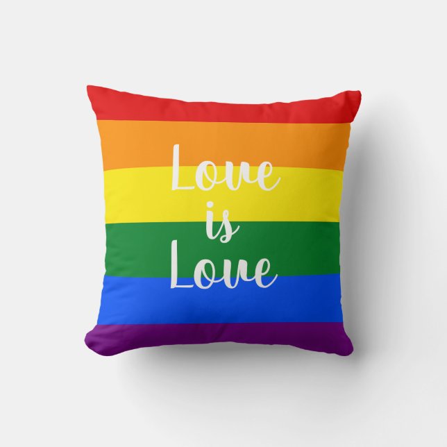 Rainbow pride - throw pillow (Front)