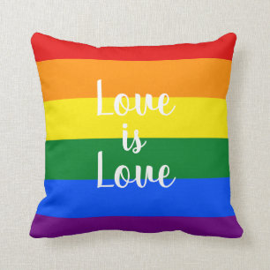 Rainbow pride - throw pillow
