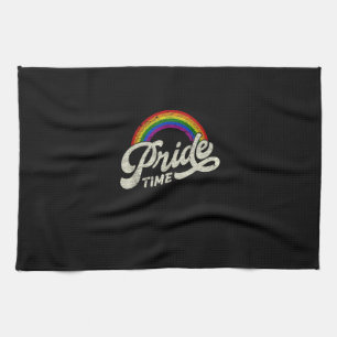 Rainbow, Pride Time, LGBT Tank Top Kitchen Towel
