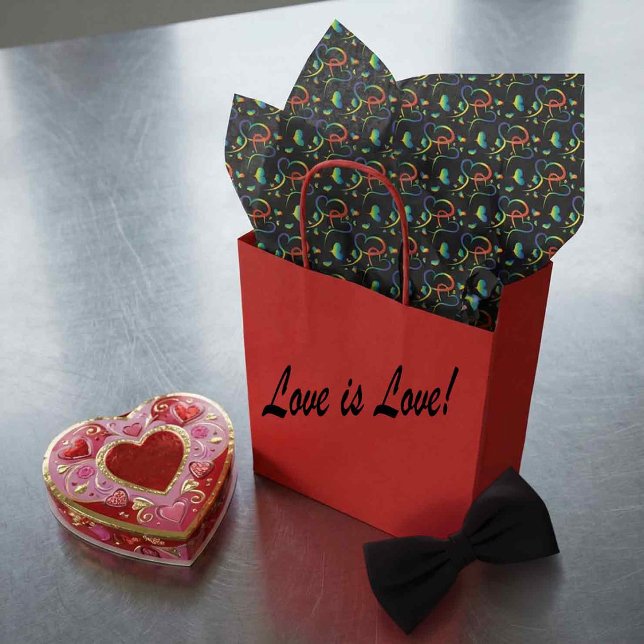 Rainbow Pride Valentine Tissue Paper (Creator Uploaded)