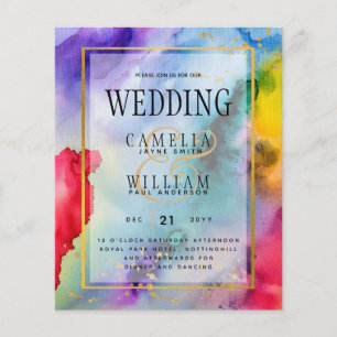 RAINBOW PRIDE WEDDING INVITATION Ink LeahG