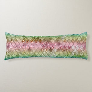 Rainbow Princess Mermaid Scales #2 #decor #wall Body Pillow
