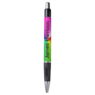 Rainbow Prism Abstract with Name Pen