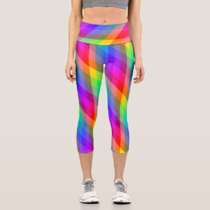 Rainbow Prism Capri Leggings