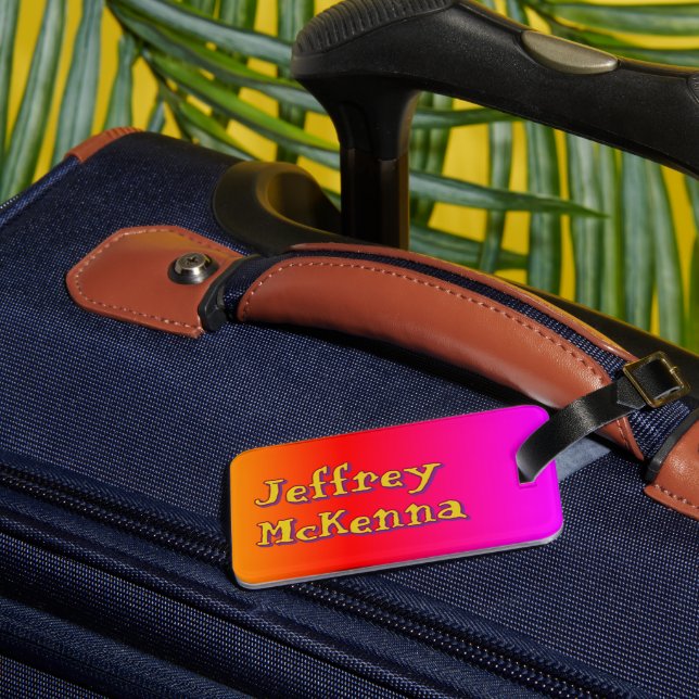 "Rainbow Prism"  Luggage Tag (Back Insitu 1)
