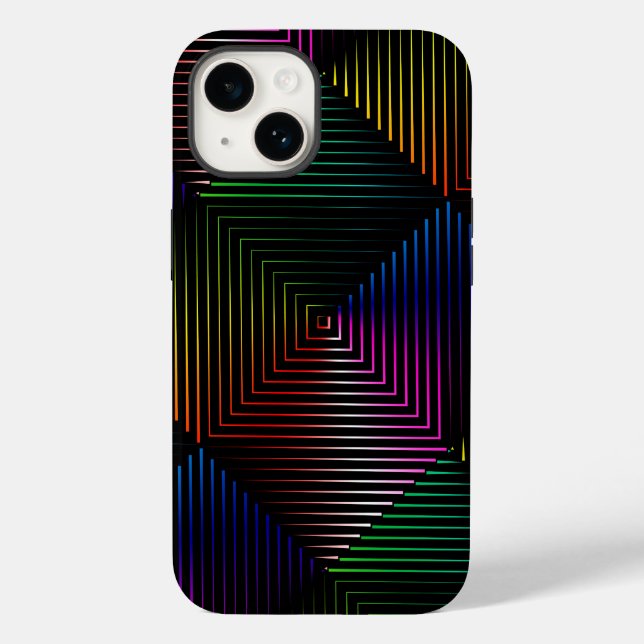 Rainbow Prism On Black Case-Mate iPhone Case (Back)