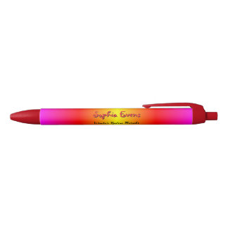 "Rainbow Prism" Wrist Key Holder Black Ink Pen