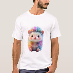 Rainbow Prismatic Sparkle Hedgehog Men T-Shirt