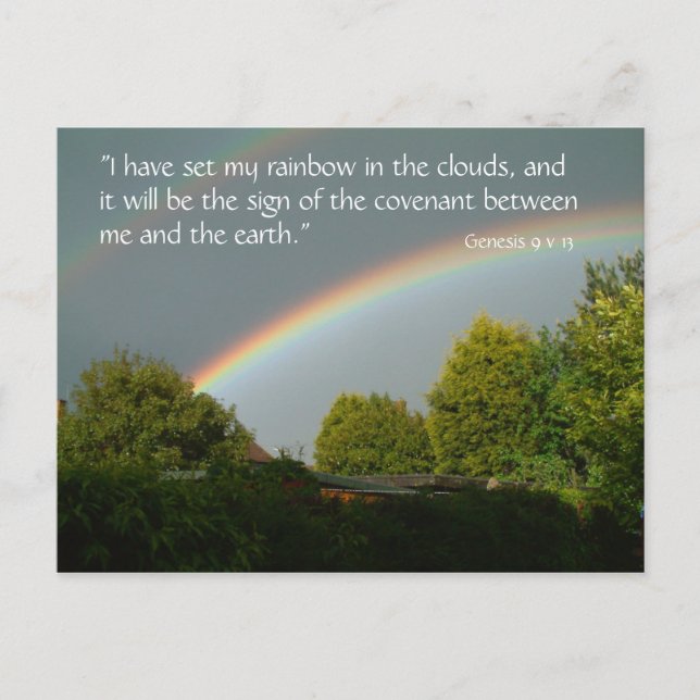 Rainbow Promise, Genesis 9 v 13 | Postcard (Front)
