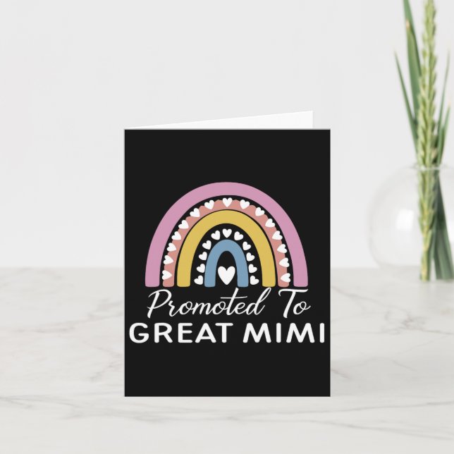 Rainbow Promoted To Great Mimi  Card (Front)