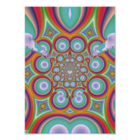 Rainbow Psychedelic Optical Abstract Art