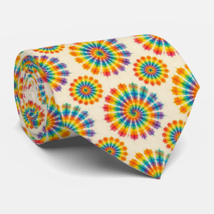 Rainbow Psychedelic Tie Dye Neck Tie