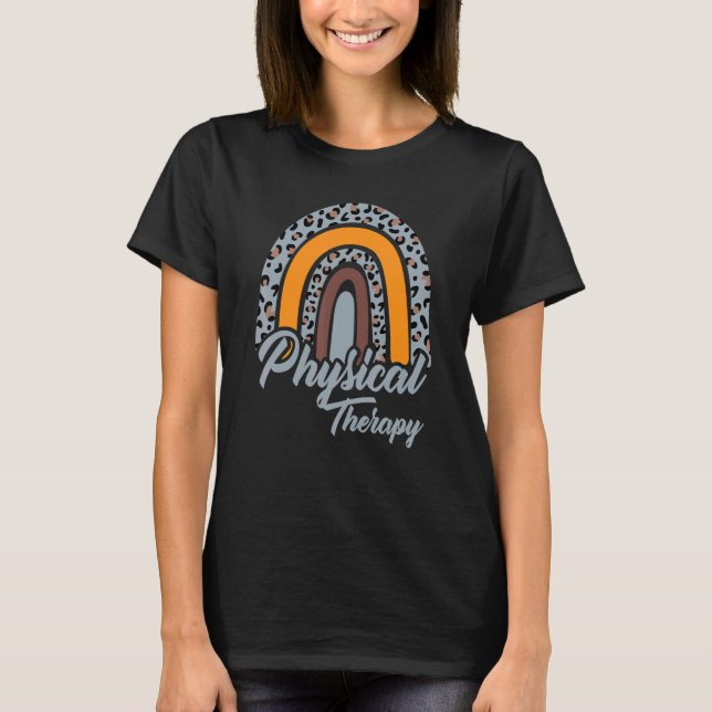 Rainbow PT PTA Therapy Physical Therapist T-Shirt (Front)