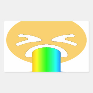 rainbow puke emoji sticker