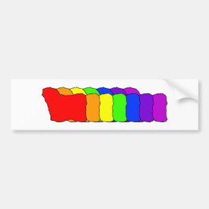 Rainbow Puli Bumper Sticker