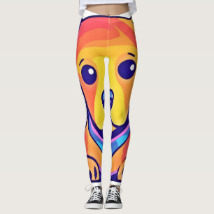Rainbow Puppy Love Leggings