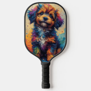 Rainbow Puppy Pickleball Paddle