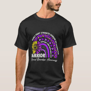 Rainbow Purple Ribbon Opioid Overdose Awareness T-Shirt