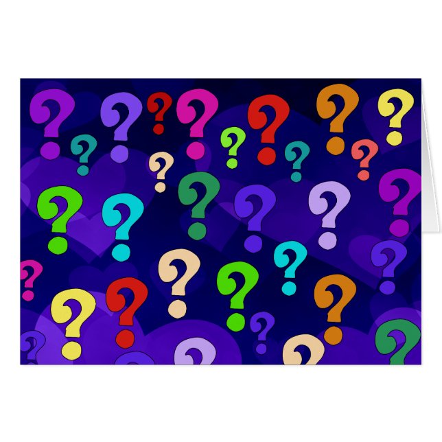 Rainbow Question Marks (Front Horizontal)