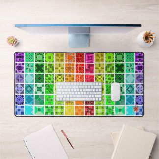 Rainbow Quilt Desk Mat
