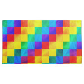 Rainbow Quilt Pillowcase (Front-Right)